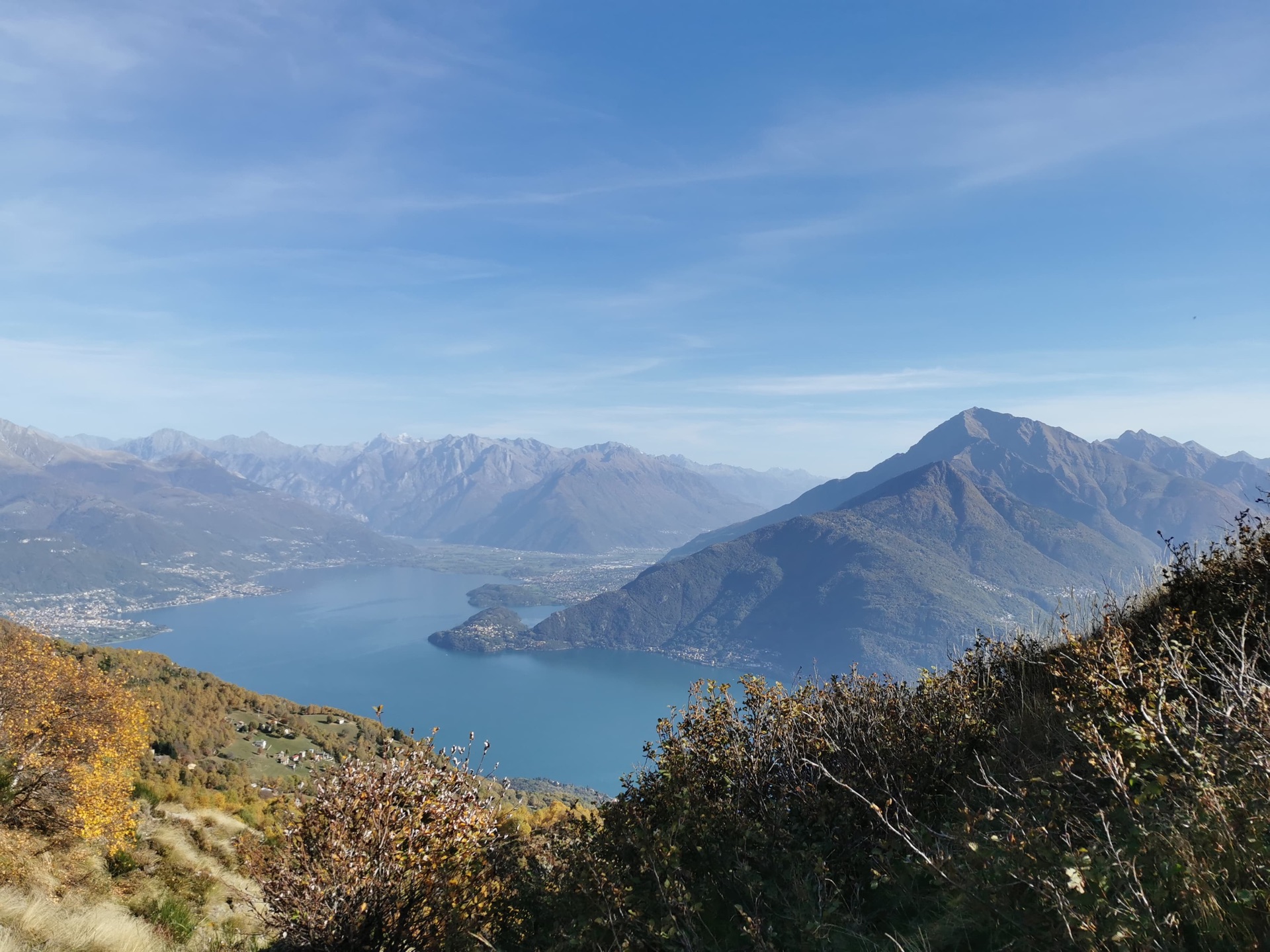 Vista sul Lago di Como e sulle montagne della Tremezzina - Residence Celeste Mezzegra